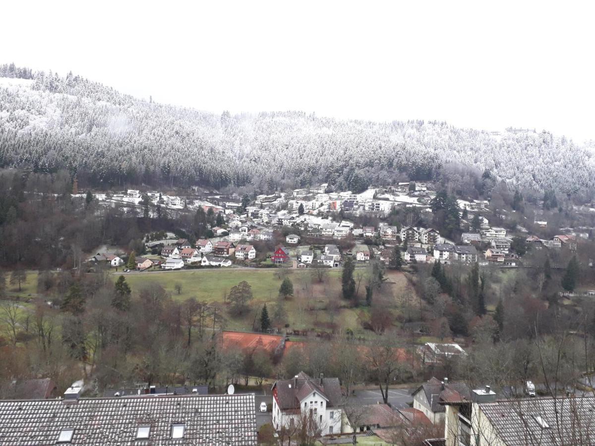 Ferienwohnung in ruhiger Waldrandlage Bad Wildbad Exterior foto